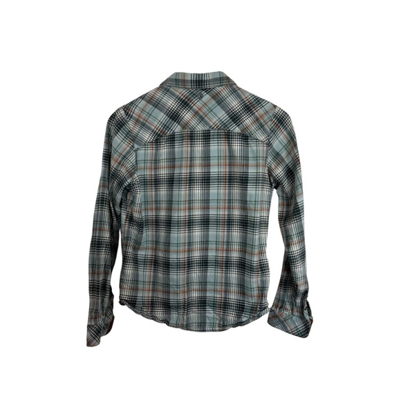 Kuhl Women’s Tess Snap Plaid Flannel in Green/Orange Size S - Picture 10 of 11